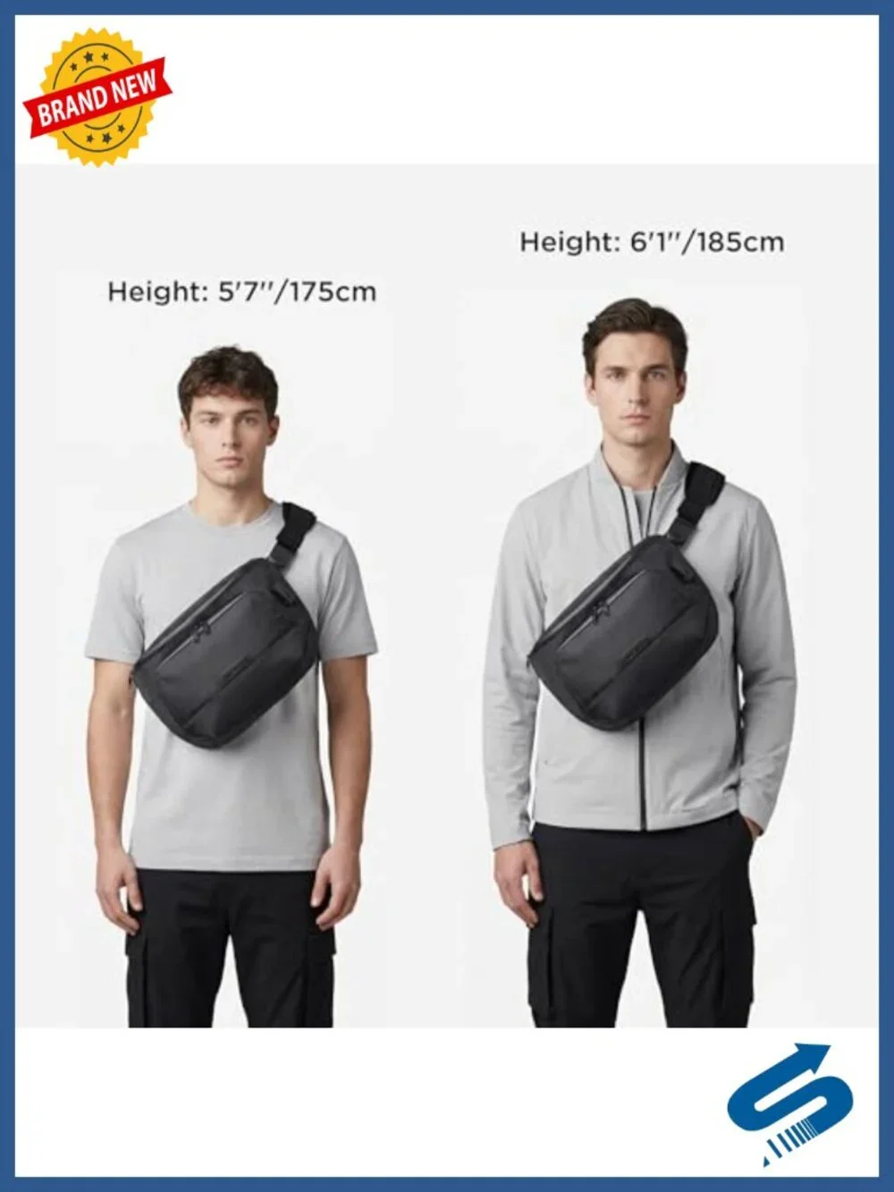 8L RFID-Blocking Sling Bag with Maglockz Buckle, X-Pac VX21 Weatherproof